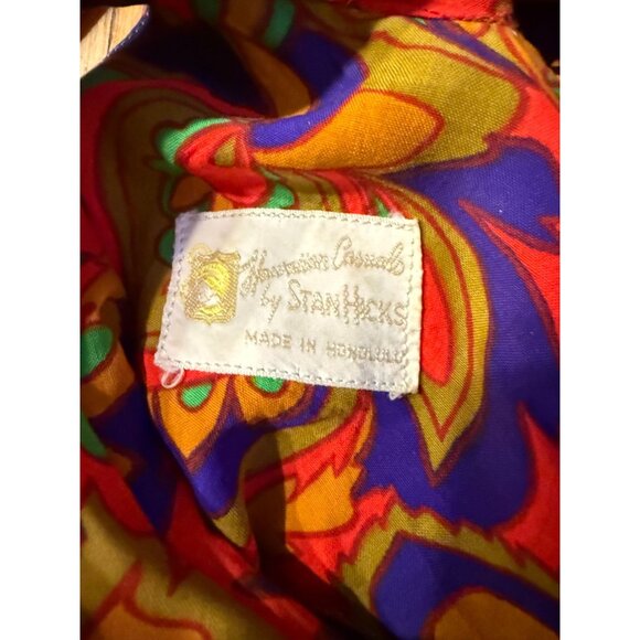 Vintage Hawaiian Casuals by Stan Hicks Maxi Dress – Mock Neck, Side Pockets, Hon - Picture 3 of 14